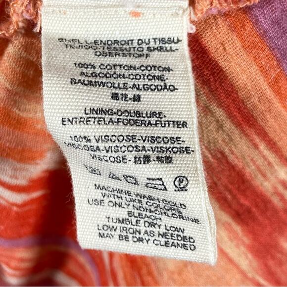 Free People Heart Shaped Face Mini Dress In Orange Combo Women’s Size Large - Picture 10 of 11